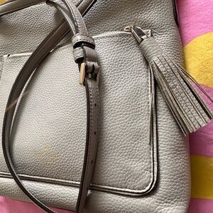 Kate Spade Pebble Gray Leather Bag